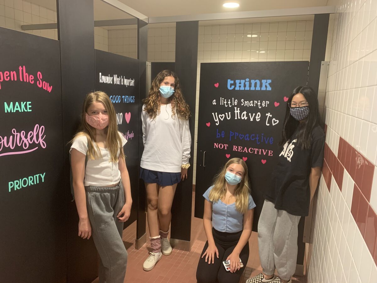 In addition to Solana Ranch, the Girl Scouts plan to install similar messages at Carmel Valley Middle School.