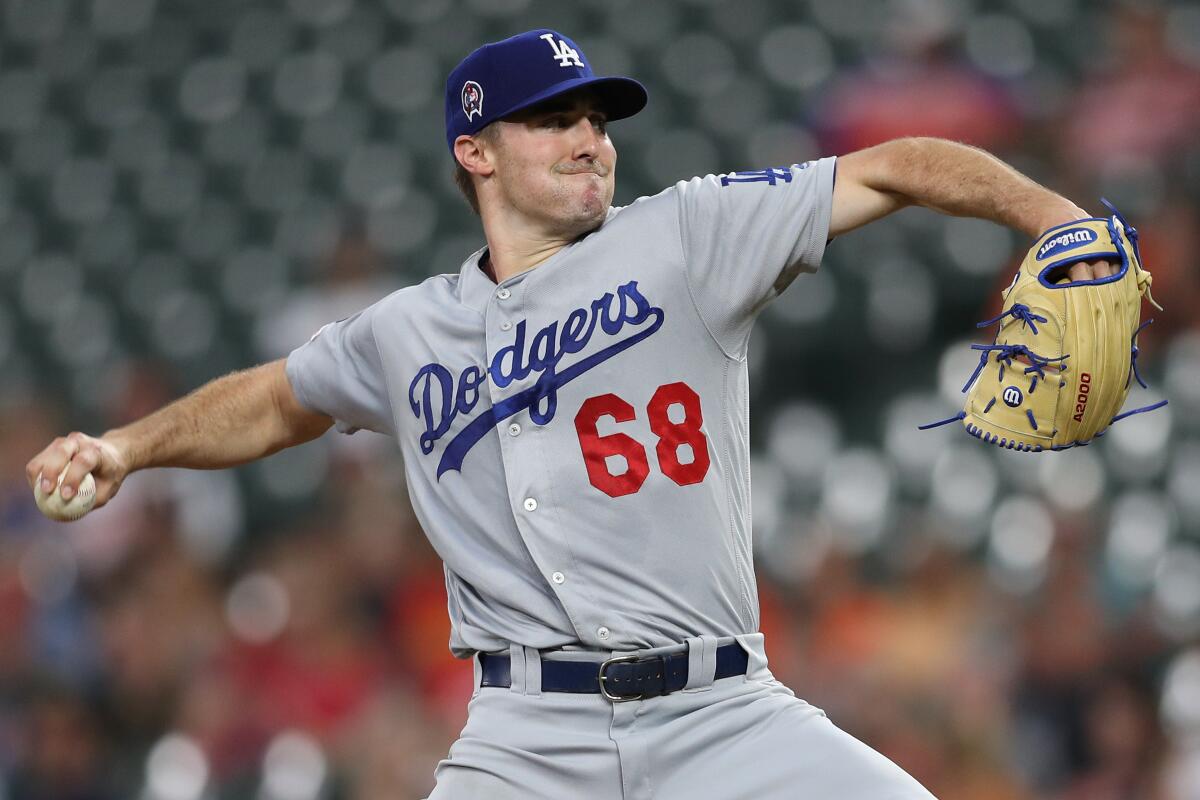 Dodgers right-hander Ross Stripling pitches against the Orioles on Sept. 11, 2019, in Baltimore.
