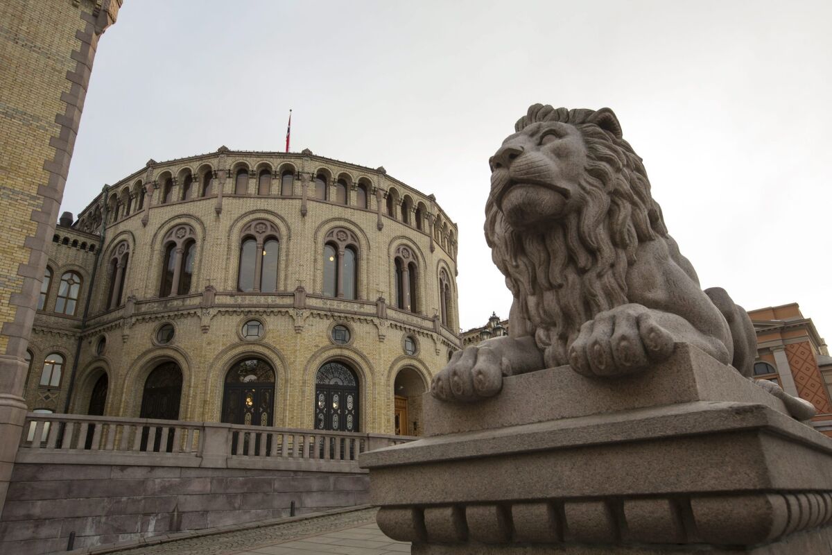 The Norwegian Parliament in Oslo.