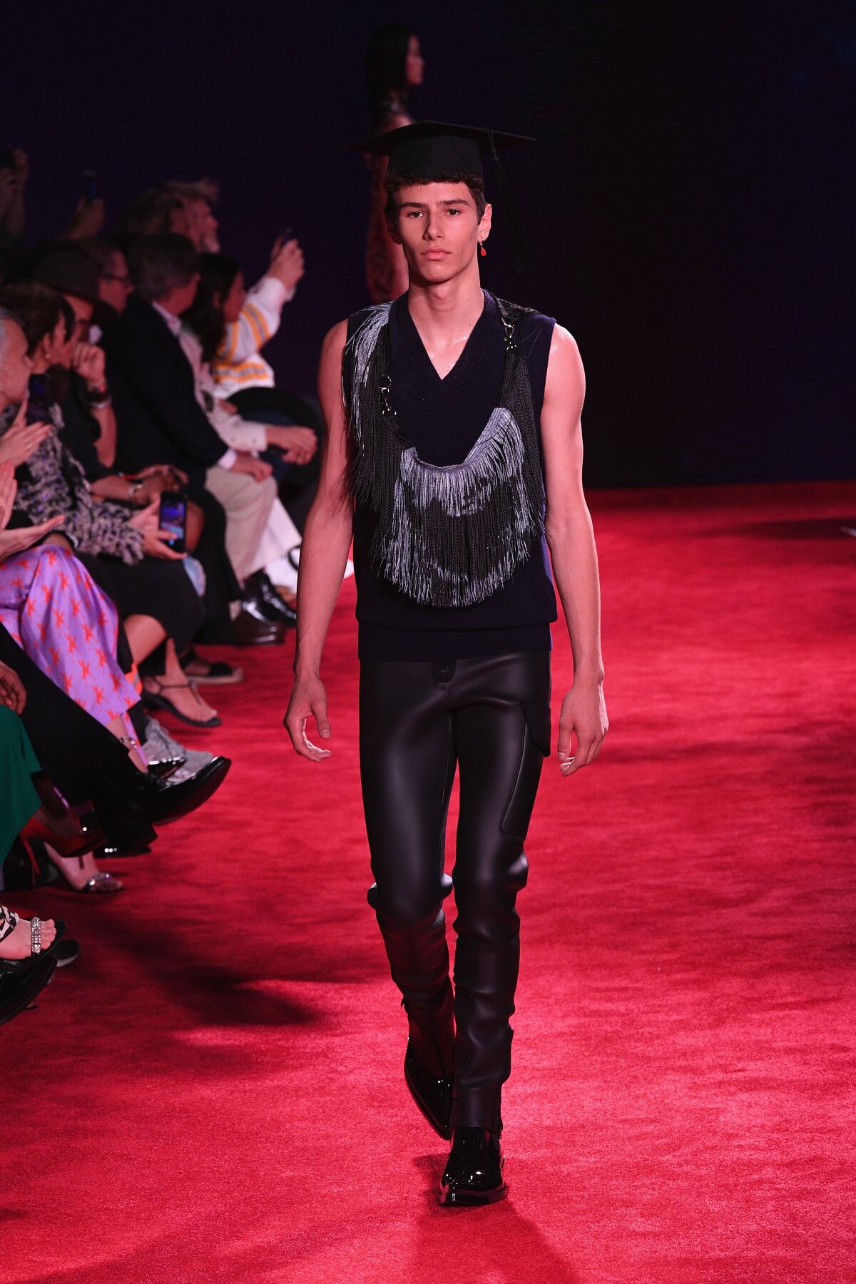 Ellery Harper on the Calvin Klein runway at New York Fashion Week
