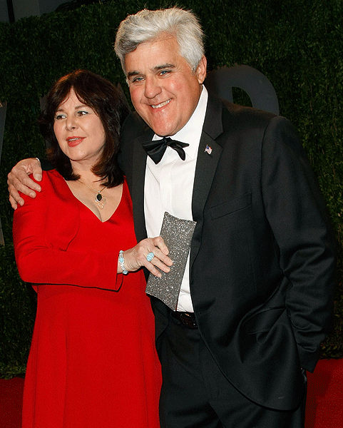 Jay Leno and his wife at 2009 Vanity Fair Oscar Party hosted by Graydon Carter