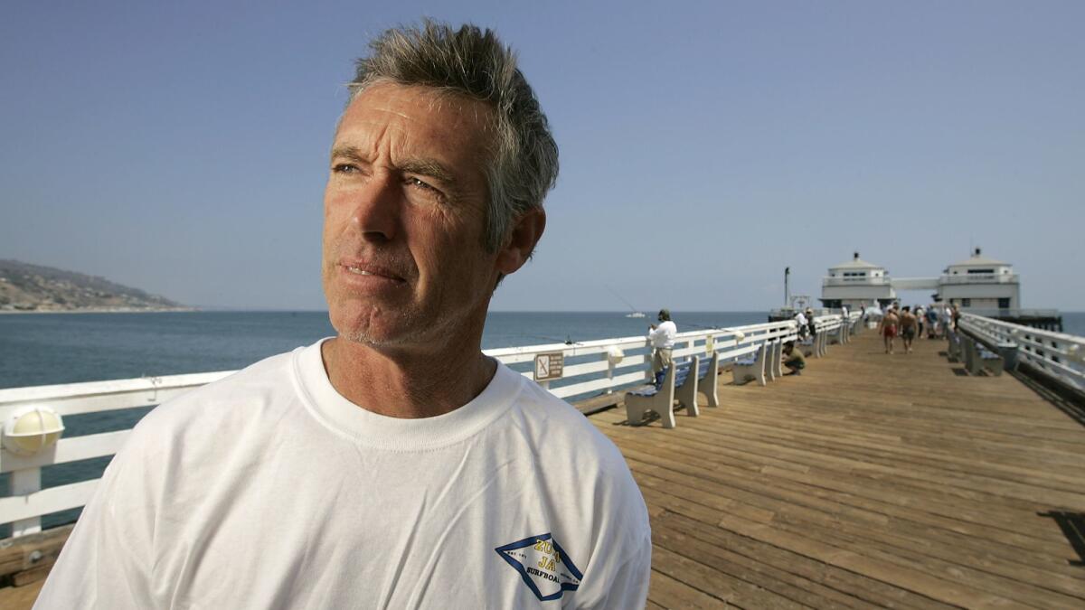 Mayor Pro Tem and Zuma Jay Surf owner Jefferson Wagner at the Malibu Pier in 2007.