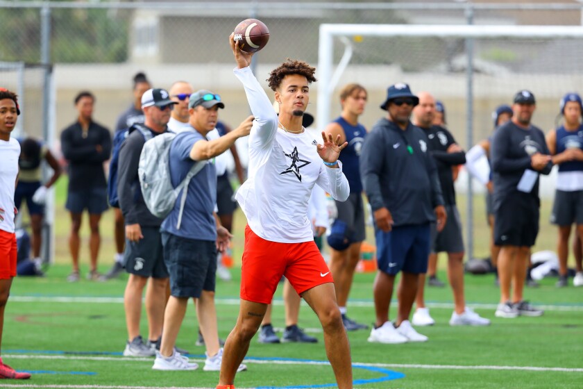 Los Alamitos quarterback Malachi Nelson, a USC commit, is ready for his senior year.