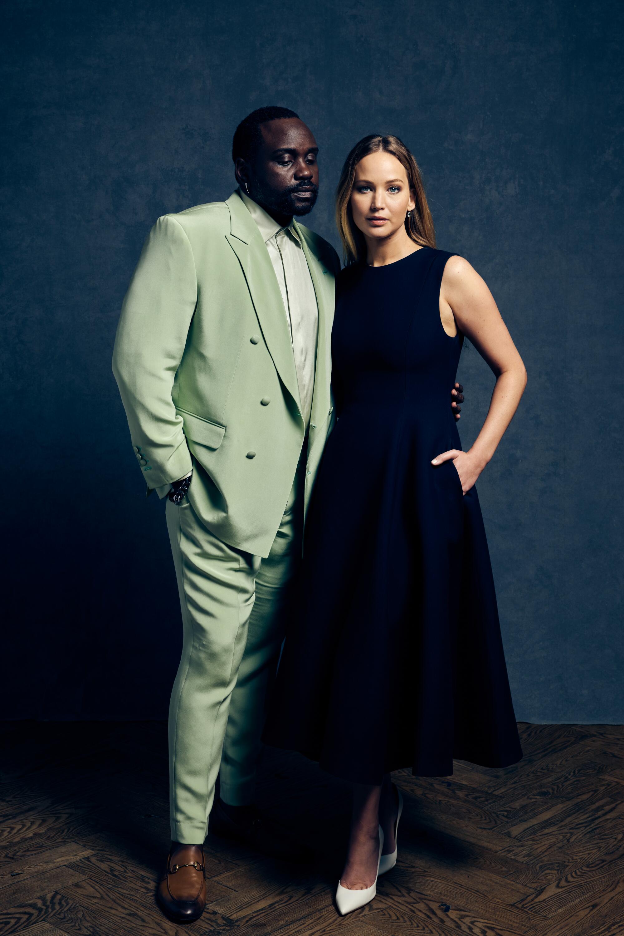 Brian Tyree Henry and Jennifer Lawrence of 'Causeway'