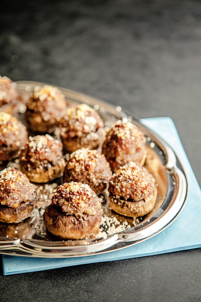 Sausage Stuffed Mushrooms get their flavor from Jimmy Dean Sage Sausage.