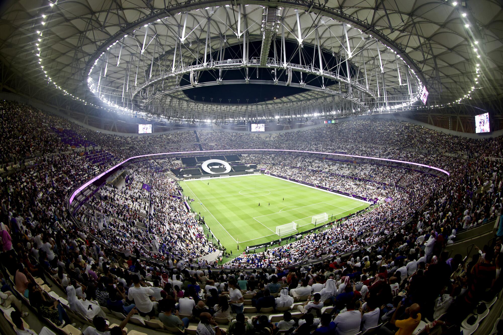 A view of Lusail Iconic Stadium ahead of the Lusail Super Cup between Zamalek and Al Hilal in September.