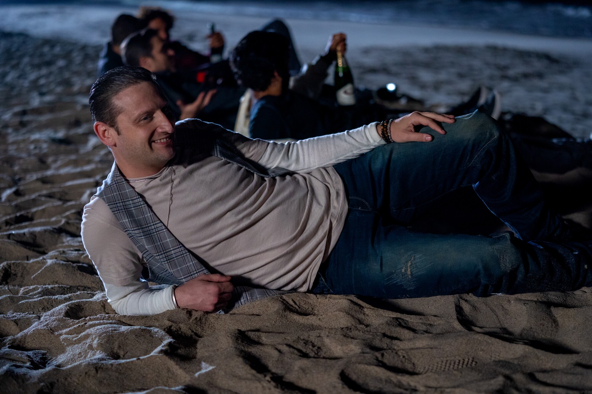 Tim Robinson on the beach in a season 2 of "I Think You Should Leave."