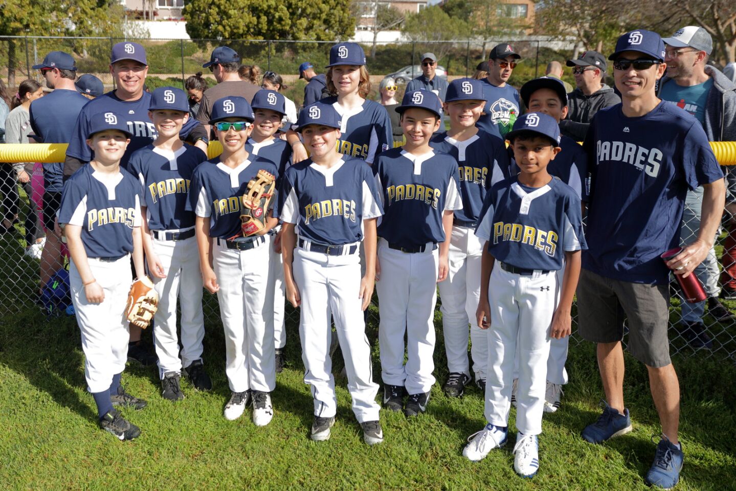 Padres at the Del Mar Little League Opening Day