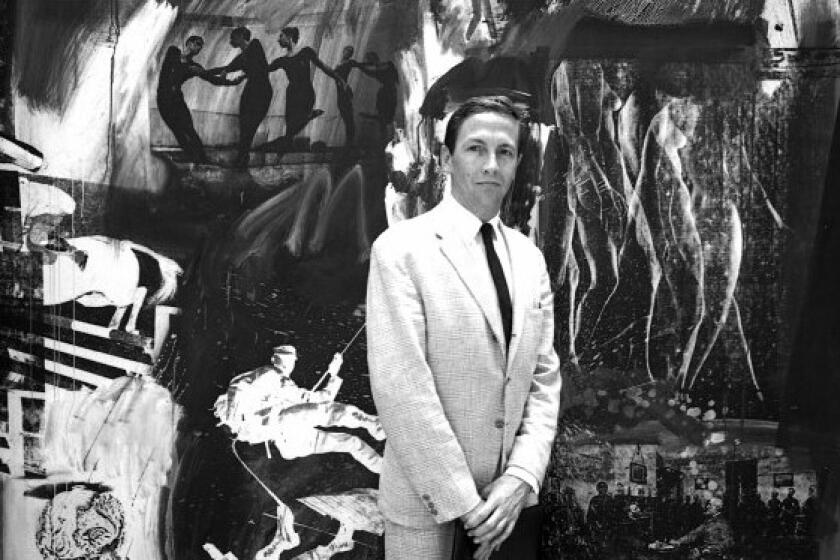 Robert Rauschenberg, 38, was the first American artist to win the grand prize at the Venice Biennale