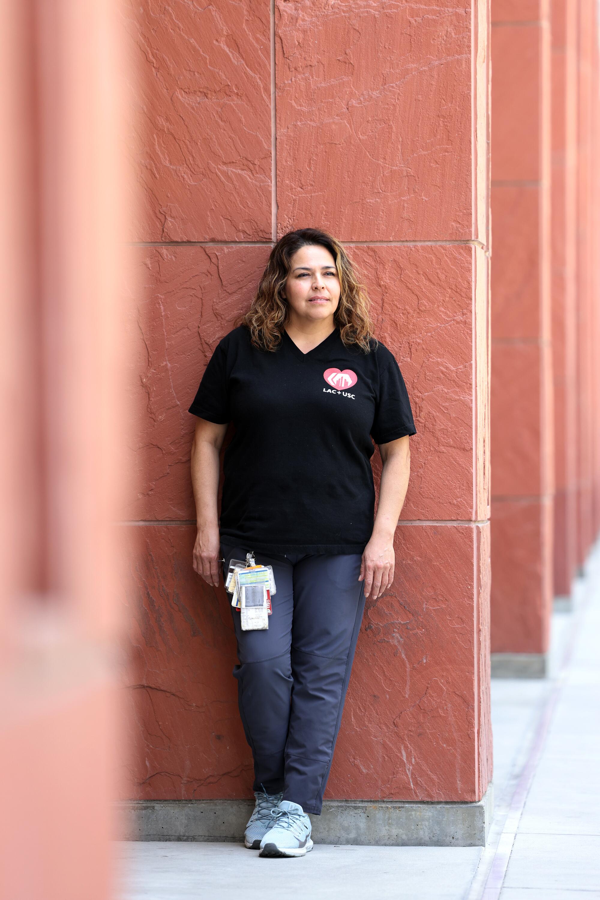 Cecilia Escobedo is a registered nurse who works at L.A. County-USC Medical Center.