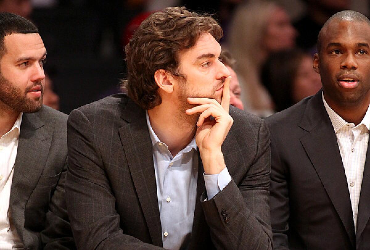 Seven-foot Pau Gasol, a free agent this off-season, might be done as a Laker after a season in which more players missed games than played in a majority of them.
