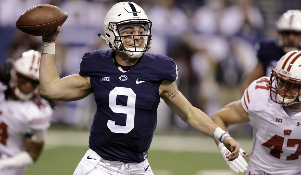 Penn State quarterback Trace McSorley has passed for 3,360 yards and 25 touchdowns this season.