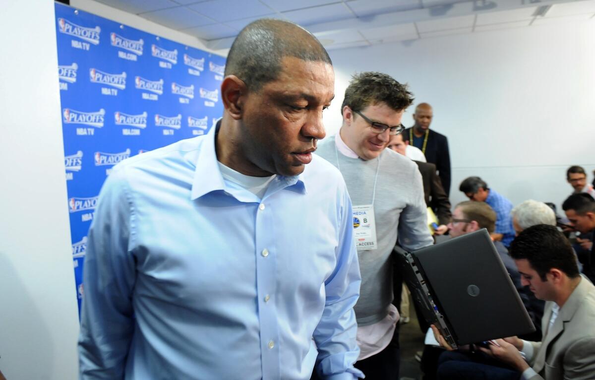 Clippers Coach Doc Rivers said Thursday he was unaware that a group of NBA team owners had begun the process to remove Donald Sterling.