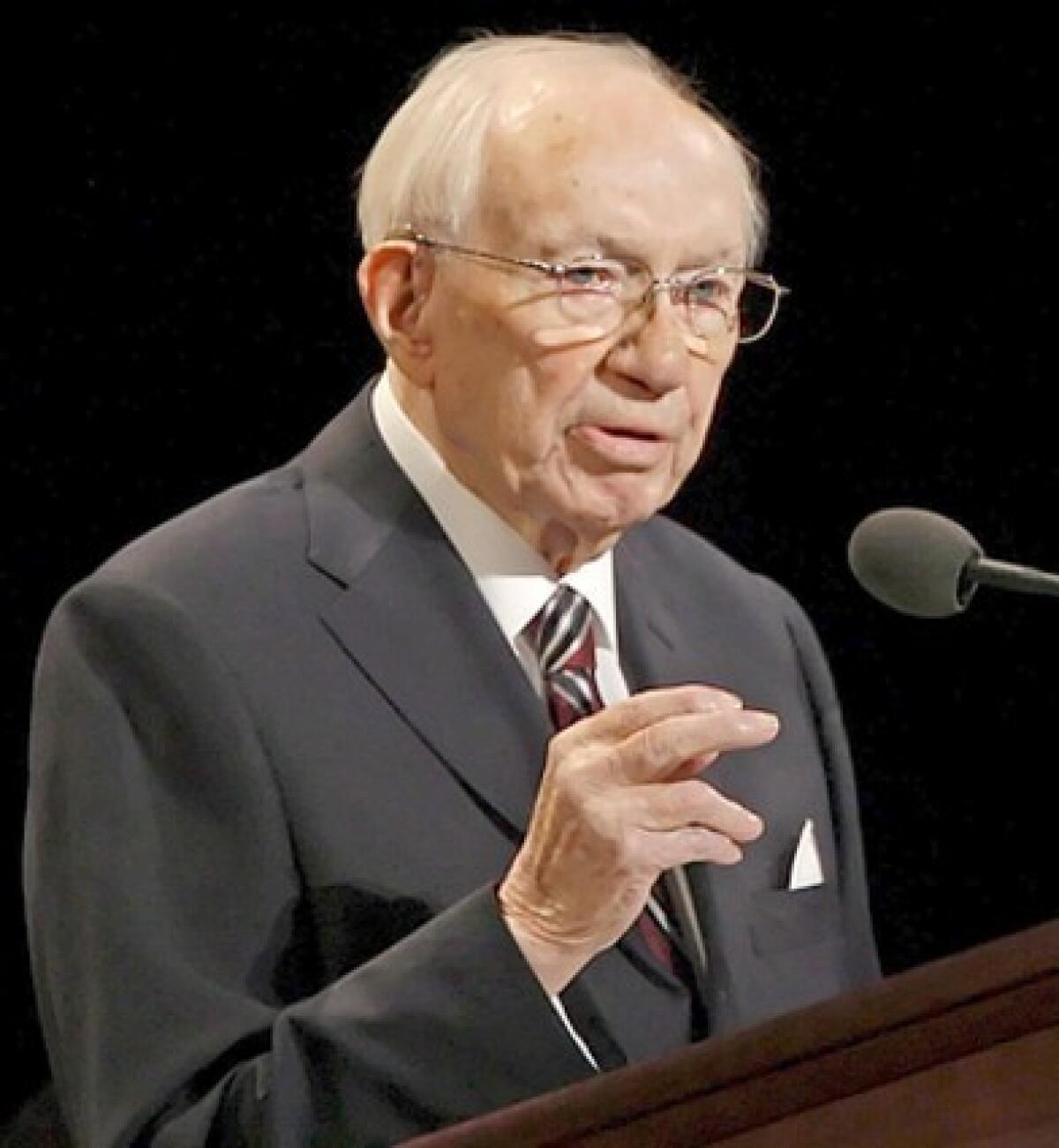 Hinckley restored vitality to the church's presidency.