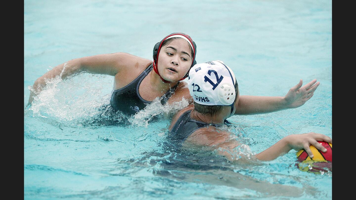 Photo Gallery: Crescenta Valley vs. Burroughs Pacific League girls' water polo