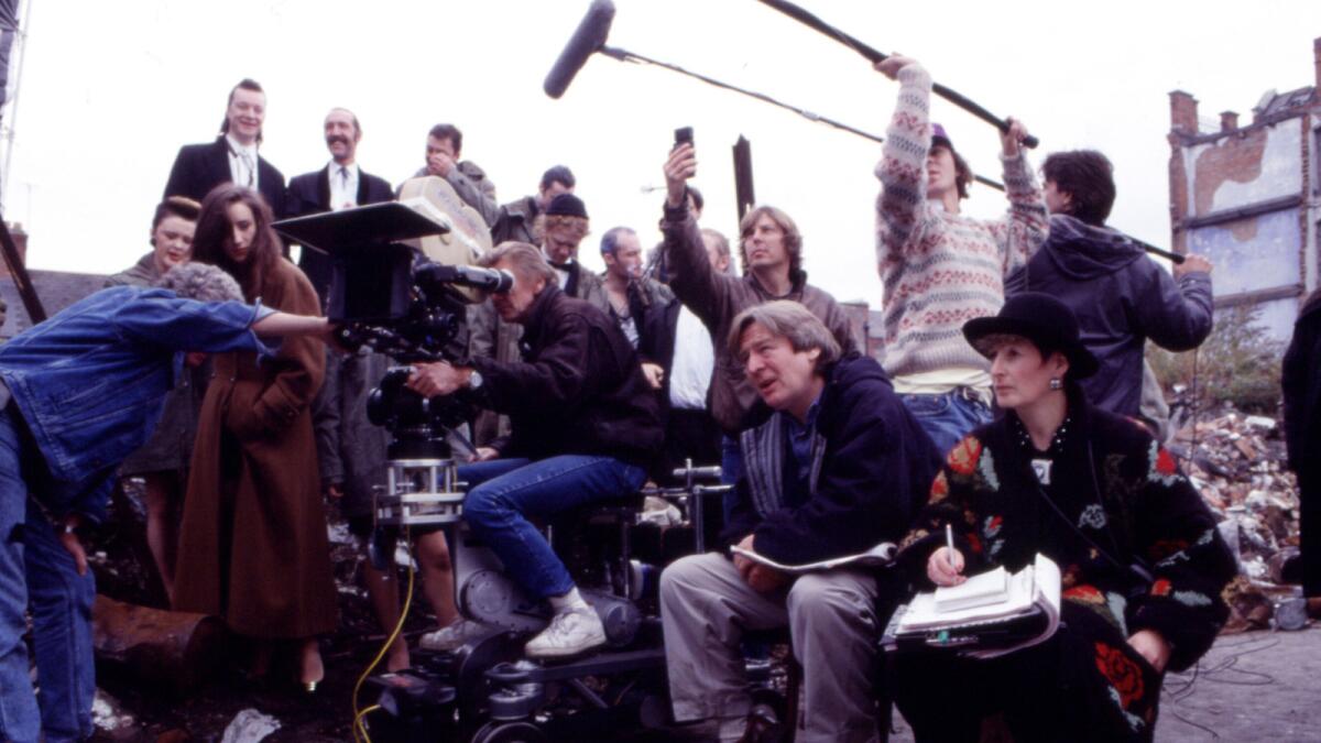 Director Alan Parker on the set of "The Commitments."