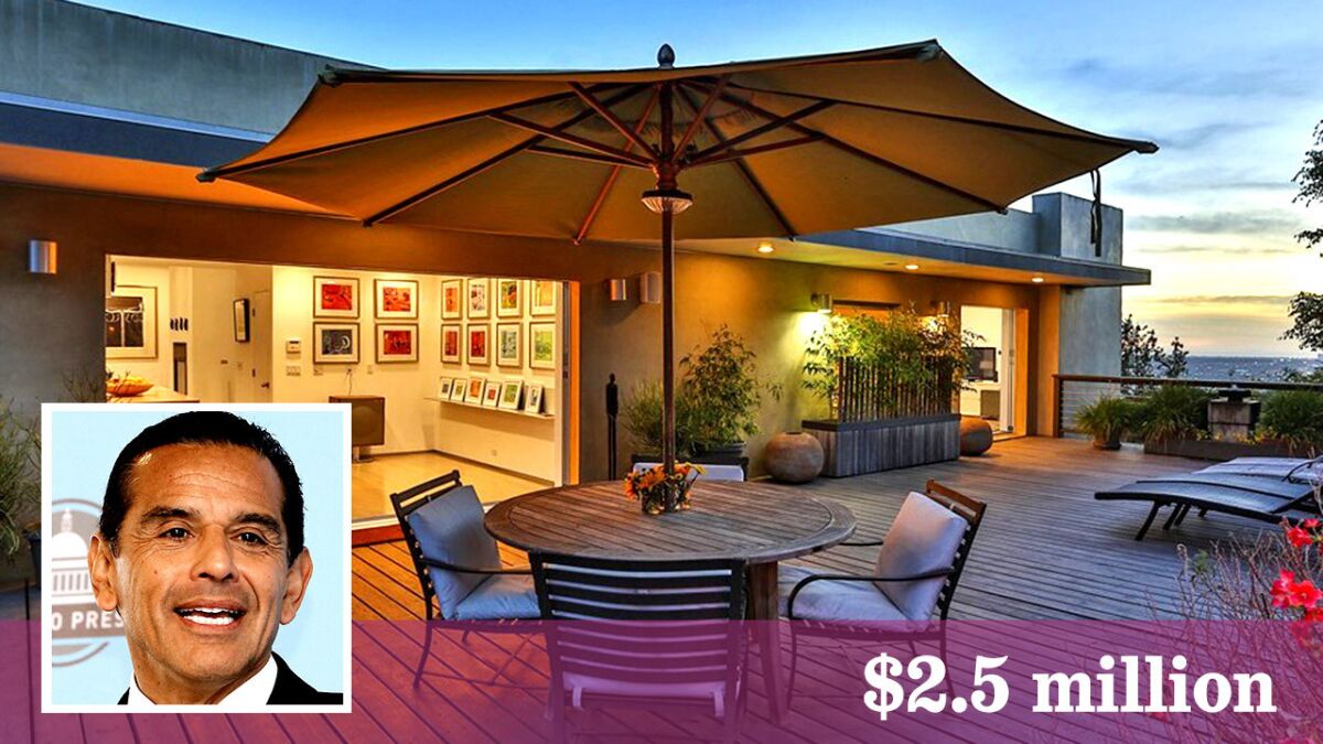 In 2015, Villaraigosa bought a $2.5-million home in the Hollywood Hills.