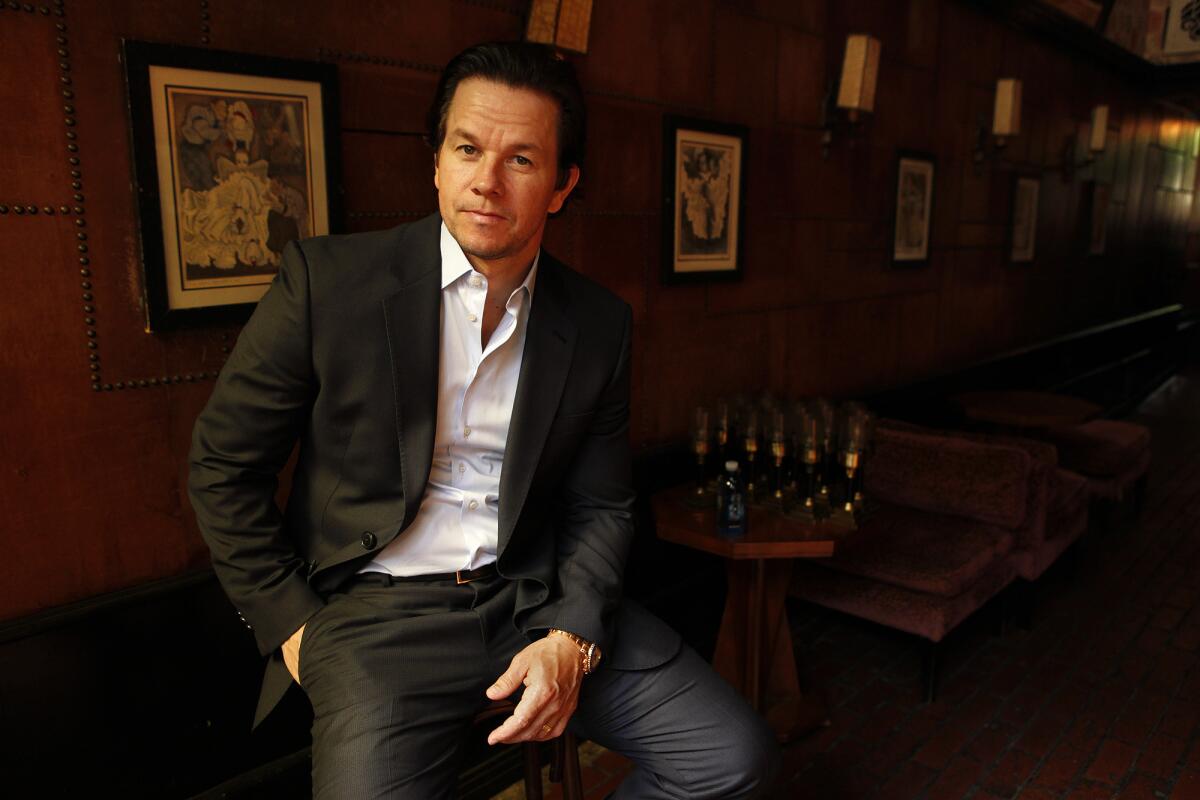 Actor Mark Wahlberg at the Bar Marmont in West Hollywood.