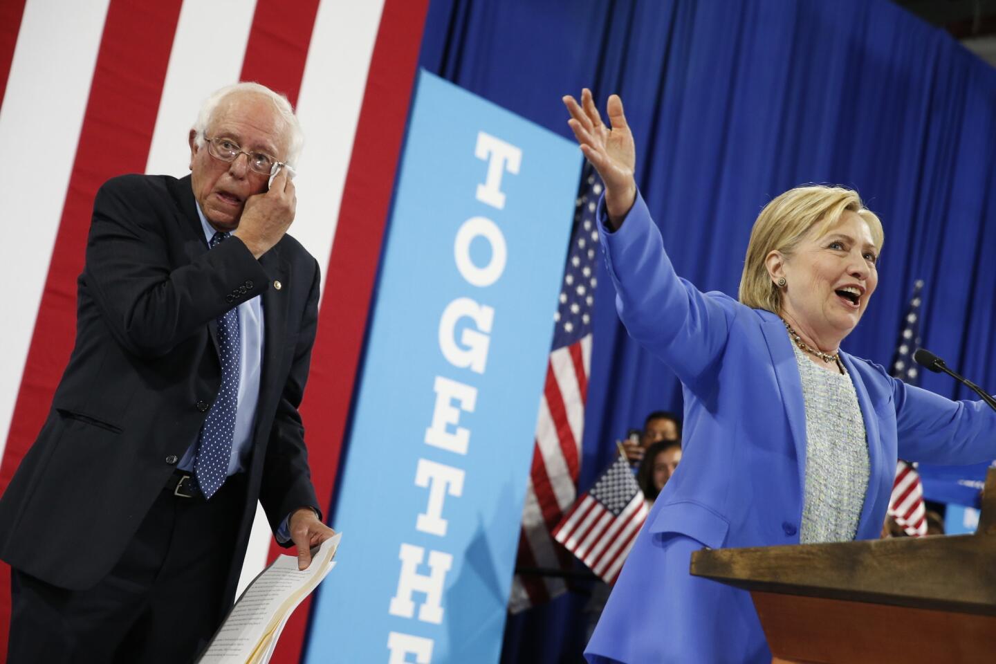 Hillary Clinton, Bernie Sanders in N.H.