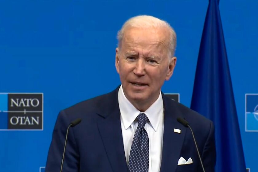 BRUSSELS, President Biden and Western allies have pledged billions of dollars in humanitarian aid for Ukraine as well as new sanctions against Russians in response to Vladimir Putin's invasion of his country's neighbor. (WHITE HOUSE)