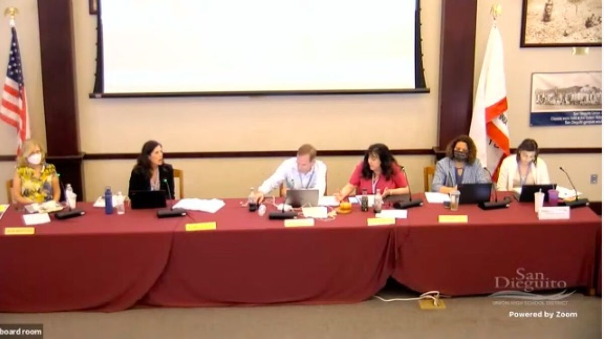 The San Dieguito board met at SDA on June 23.