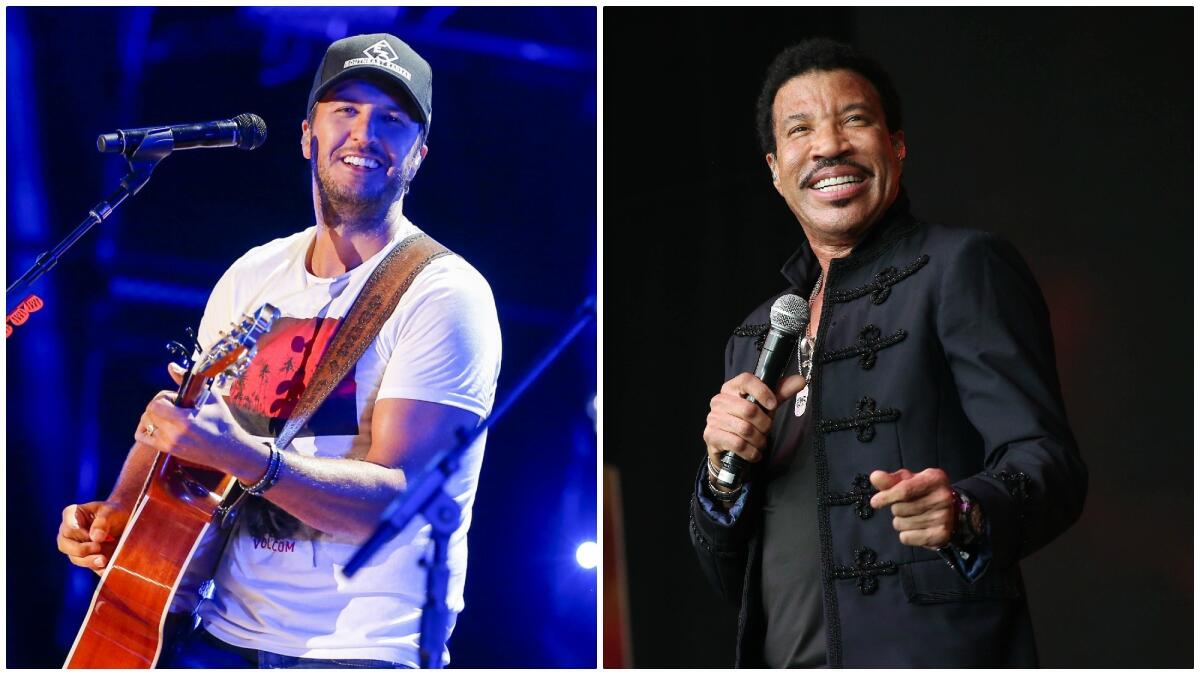 Luke Bryan, left, and Lionel Richie will join the "American Idol" judges panel.