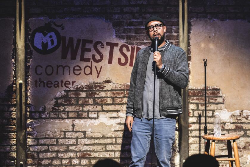 Jesus Trejo performing at West Side Comedy Theater in Santa Monica
