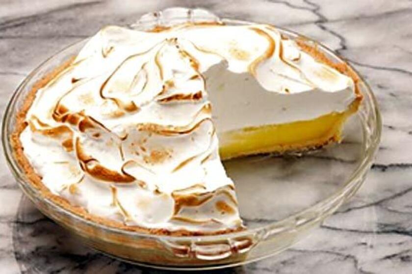 A rich lemon curd stands at the center of this terrific pie.