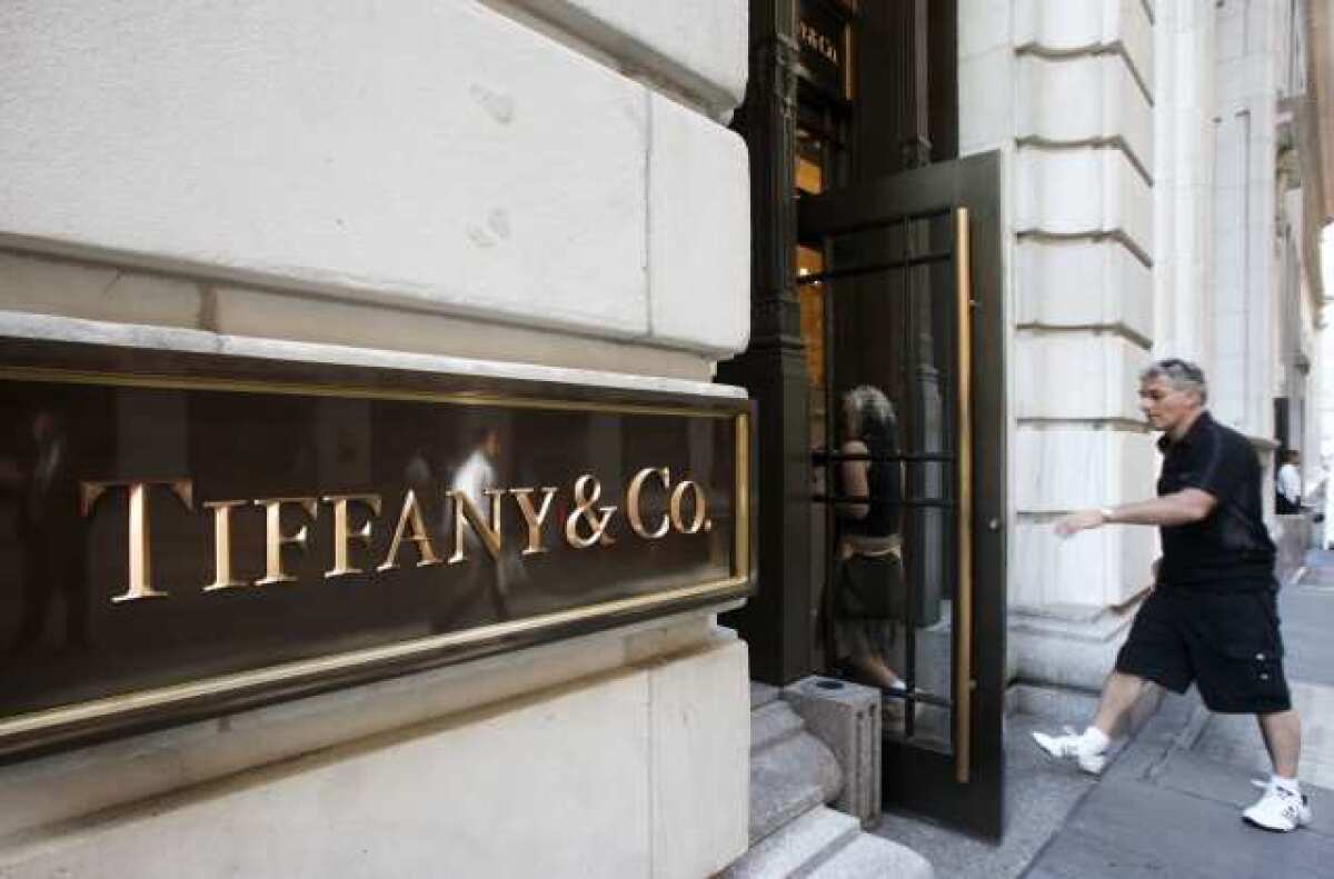 The Tiffany store on Wall Street in New York.