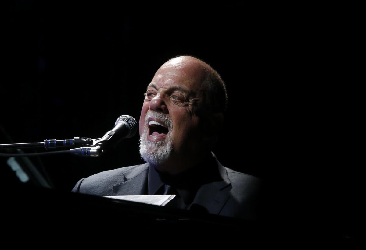 Billy Joel performs at the Hollywood Bowl on May 17 -- after decades in the business, his first show at the landmark venue.