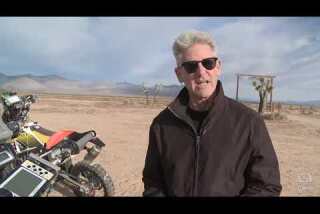 Riding a Dakar Rally motorcycle