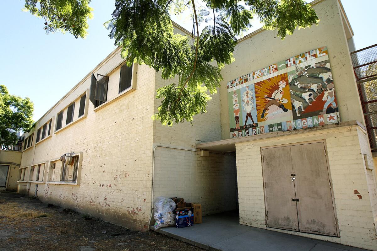 Los Angeles County supervisors on Tuesday authorized a study to help determine whether to break the Probation Department into separate entities for adults and juveniles. Above, an old building at Central Juvenile Hall in Los Angeles.