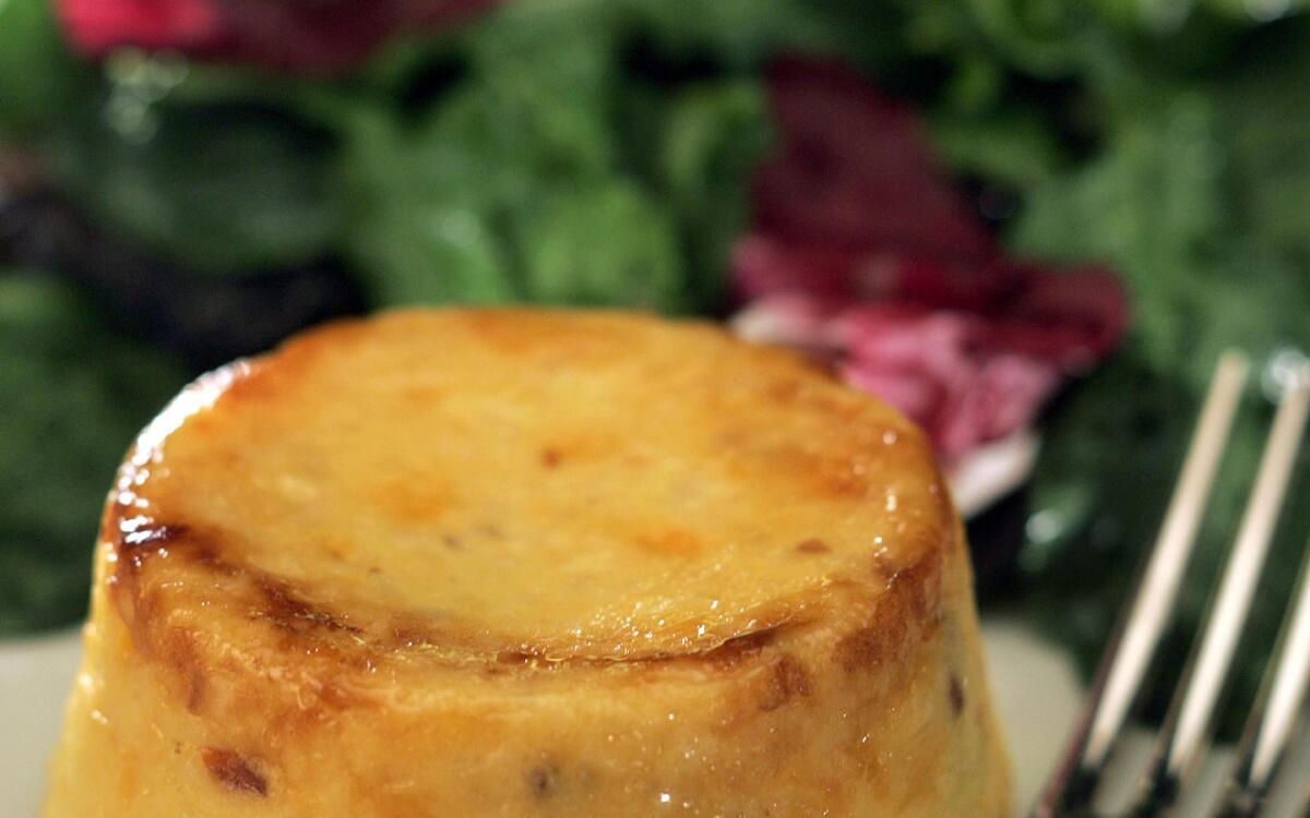 Cheddar-chipotle grits timbales