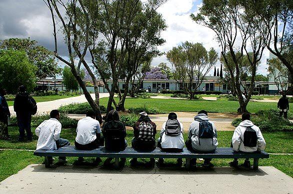 Locke High -- courtyard