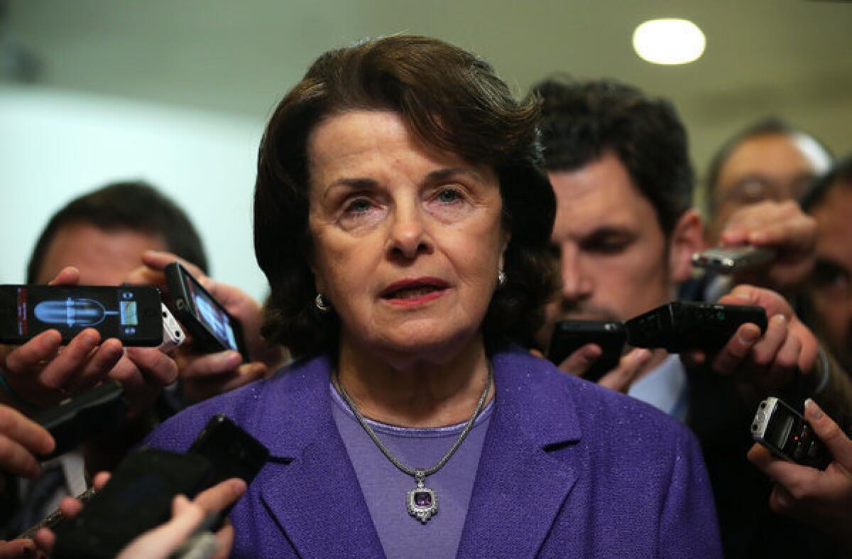 Select Committee on Intelligence chairwoman Sen. Dianne Feinstein (D-Calif.) said Sunday that she has "concern" about the talking points used by Ambassador Susan Rice following the attack on the U.S. consulate in Benghazi.