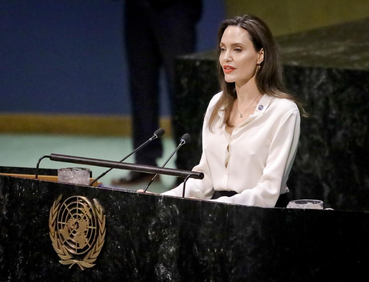 Angelina Jolie, enviada especial del Alto Comisionado de las Naciones Unidas 