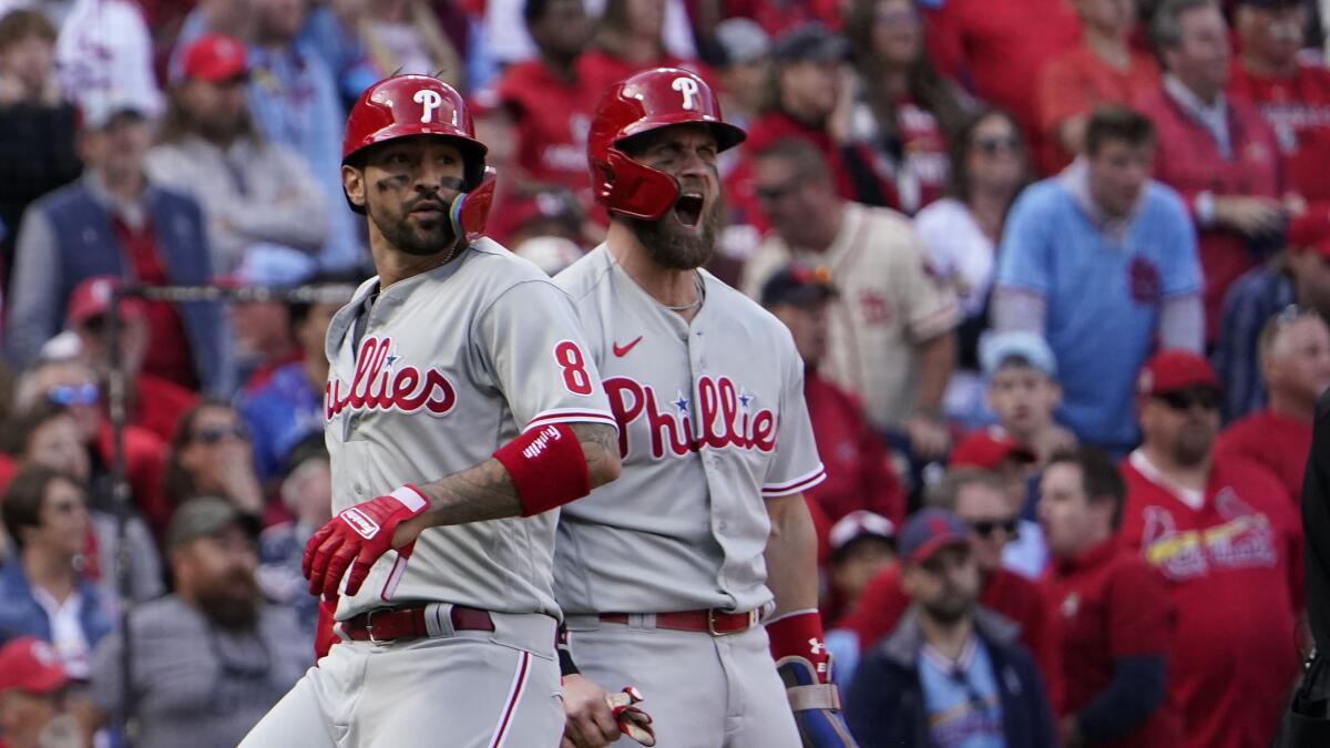 MLB playoffs: Phillies stun Cardinals with ninth-inning comeback - Los  Angeles Times