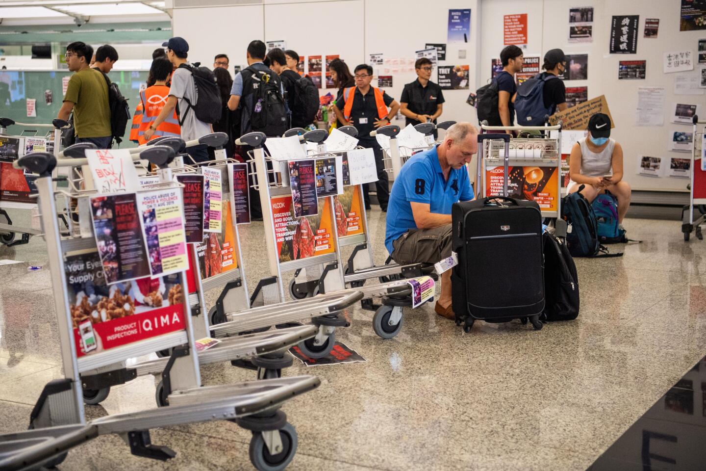 Hong Kong International Airport shuts down amid anti-government protests