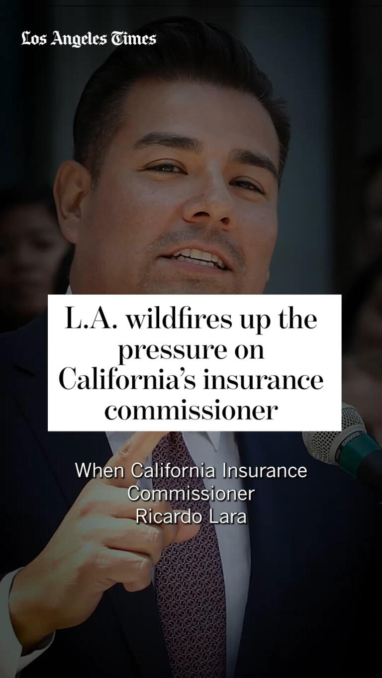 Insurance Commissioner Ricardo Lara faces questions after L.A. fires ...