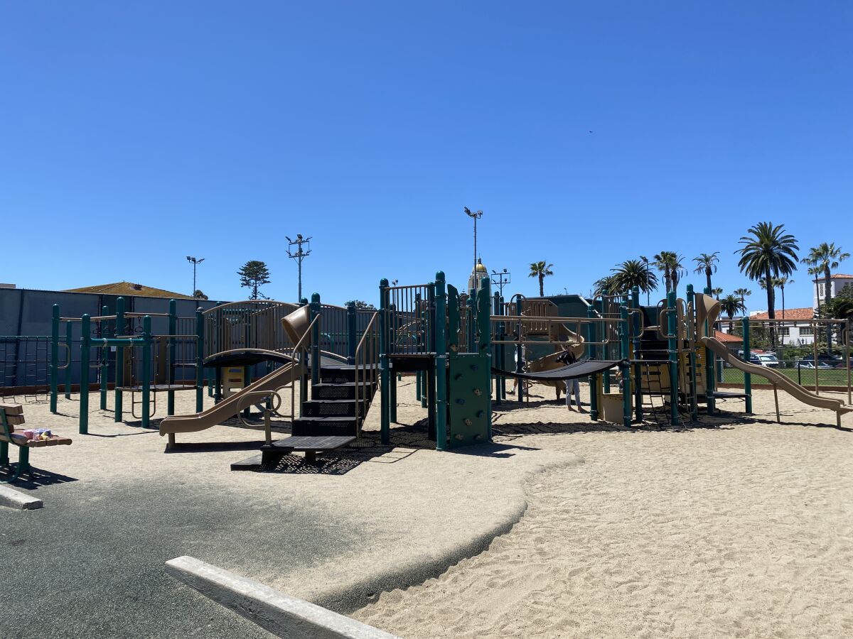 The playgrounds and other outdoor areas at the La Jolla Recreation Center are open to the public.
