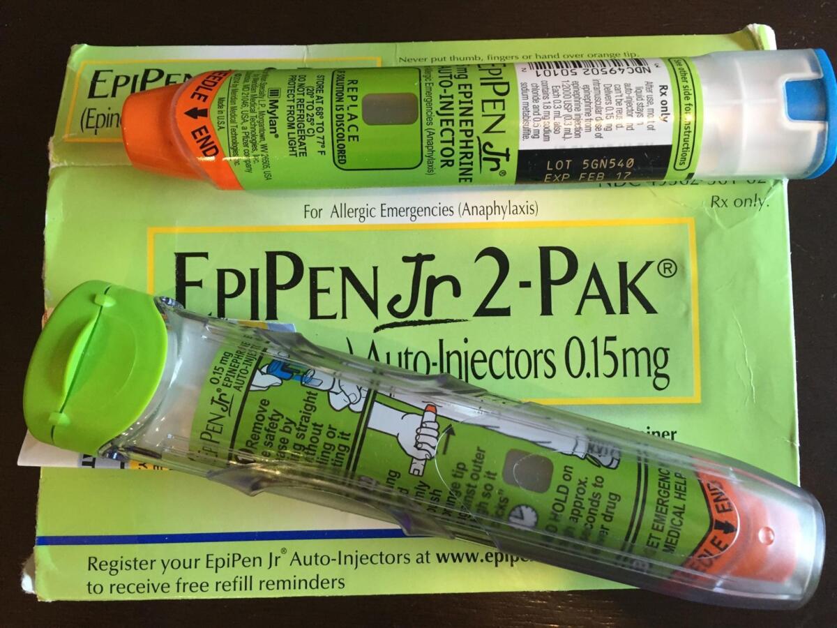 Mylan Pharmaceuticals' EpiPen injects a life-saving dose of epinephrine to counteract extreme allergic reactions. The Valencia firm MannKind is working on a competing product that would deliver the drug through an inhaler, not a needle.