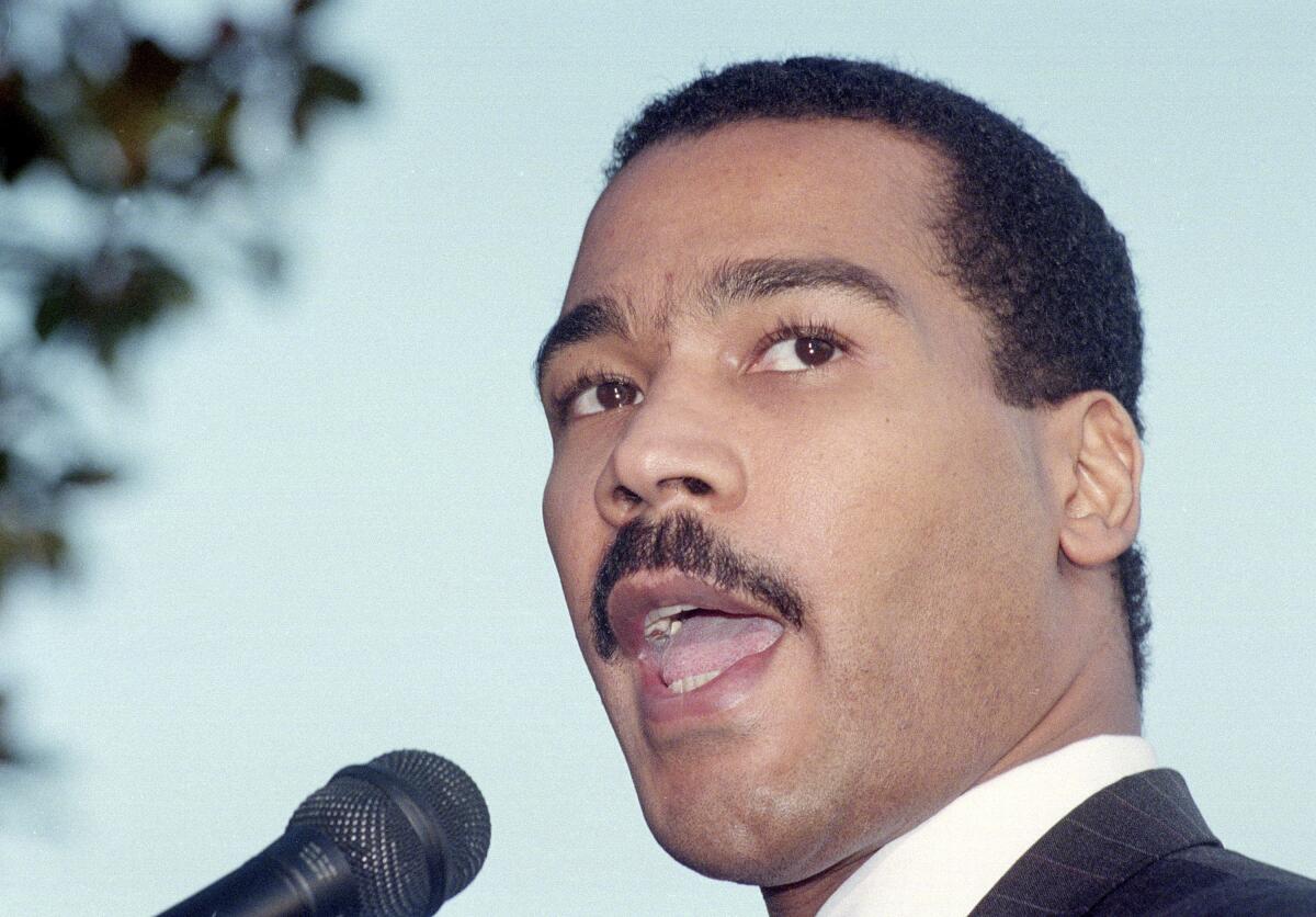 Dexter King, hijo de Martin Luther King Jr., en Atlanta, el 28 de diciembre de 1994.