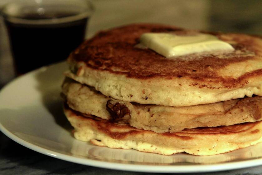 The pancake recipe is adapted from Clinton Street Baking Co. in New York City.