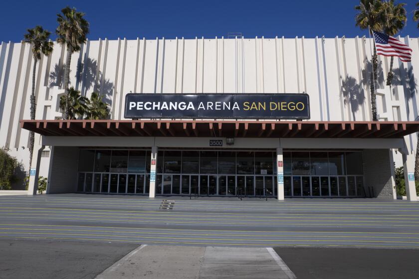 San Diego, CA - January 26: The Pechanga Arena on Wednesday, Jan. 26, 2022 in San Diego, CA., where five teams are competing to redevelop the property. (Nelvin C. Cepeda / The San Diego Union-Tribune)