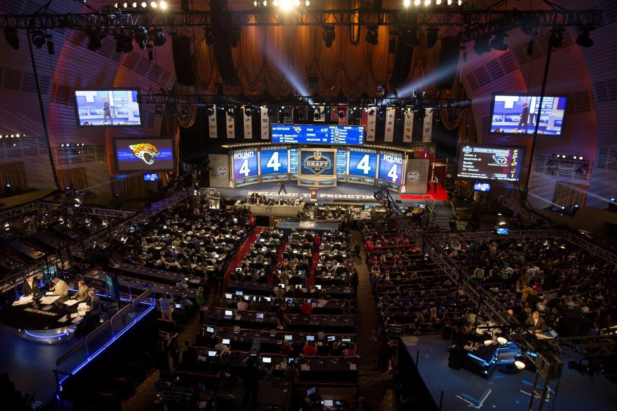 The 2013 NFL draft at Radio City Music Hall in New York.