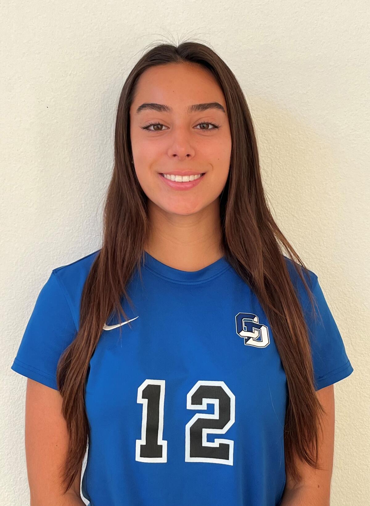 La Jolla Country Day School soccer captain Tara Jessen