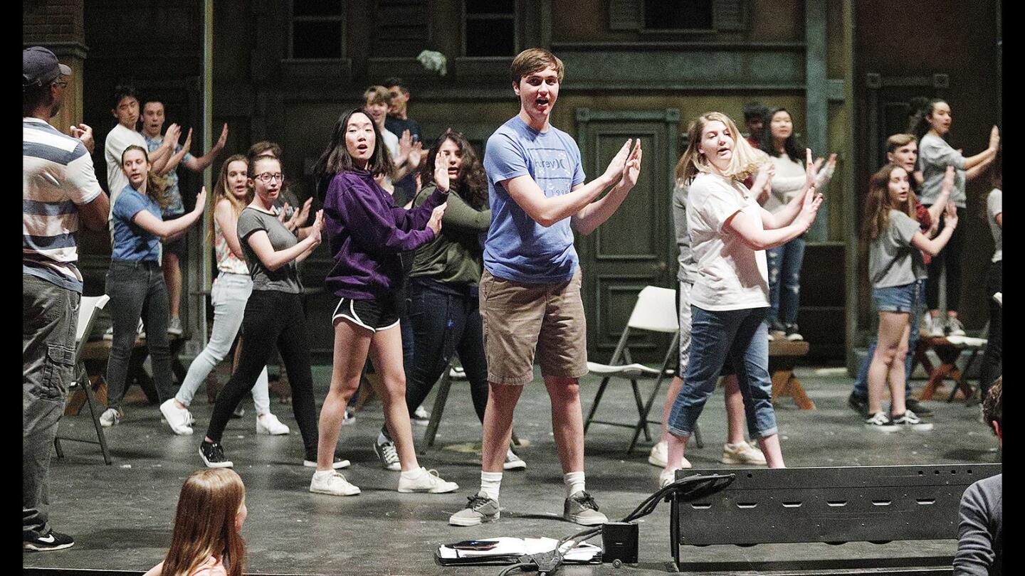 Photo Gallery: Les Miserables rehearsal at La Canada High School