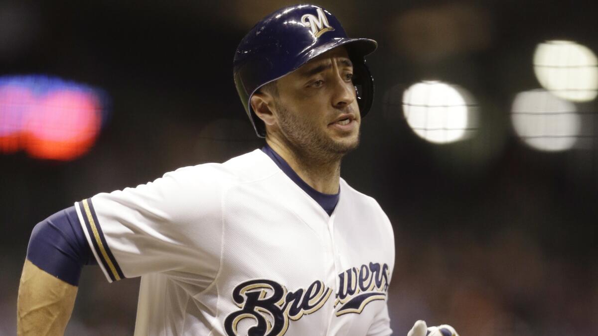 Milwaukee's Ryan Braun had been batting .318 with six home runs before being placed on the disabled list.