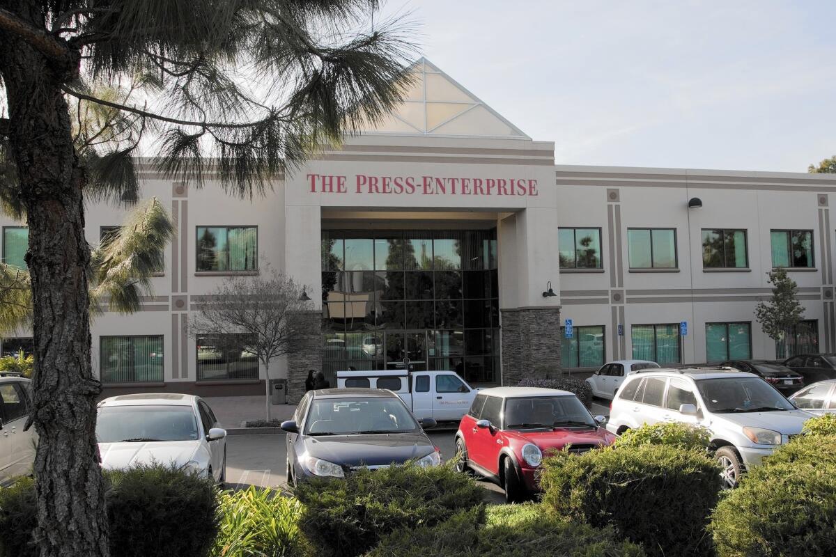 Digital First could potentially combine its three San Bernardino County newspapers — the Sun, Inland Valley Daily Bulletin and Redlands Daily Facts — with the Riverside Press-Enterprise, creating a single Inland Empire-focused paper.