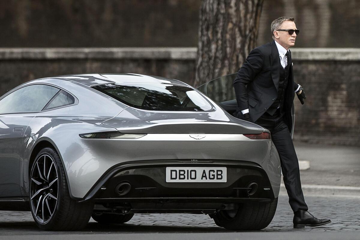 At a special showing of Spectre, the new Bond film, the day after
